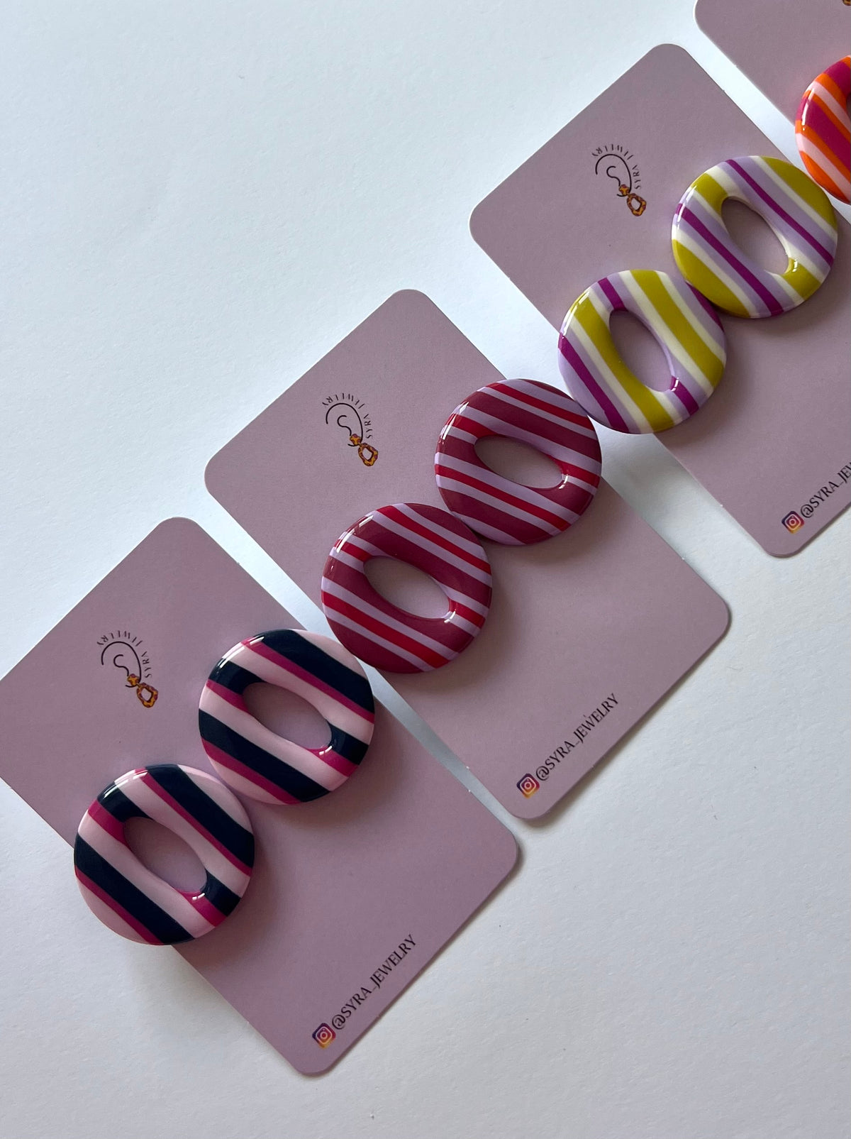 Stud Stripes Rosa y Verde