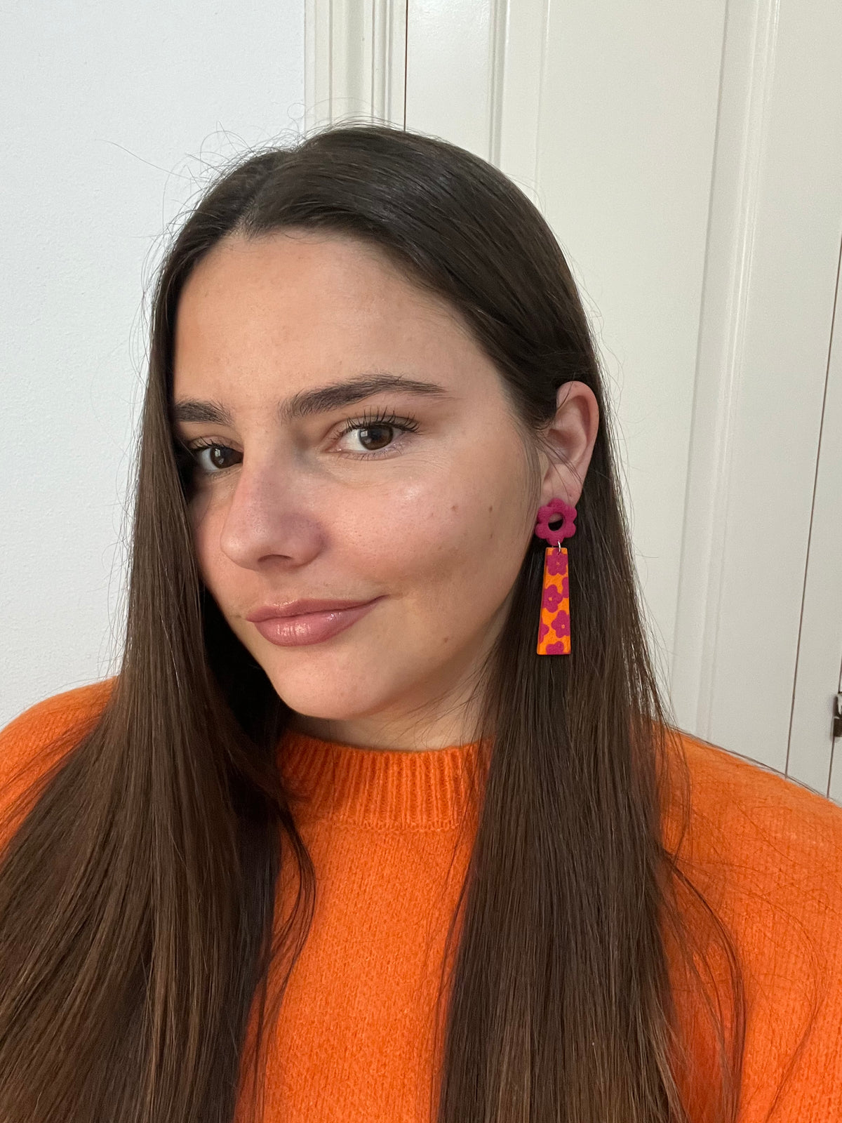 Sally Primavera Naranja y Rosa Fucsia