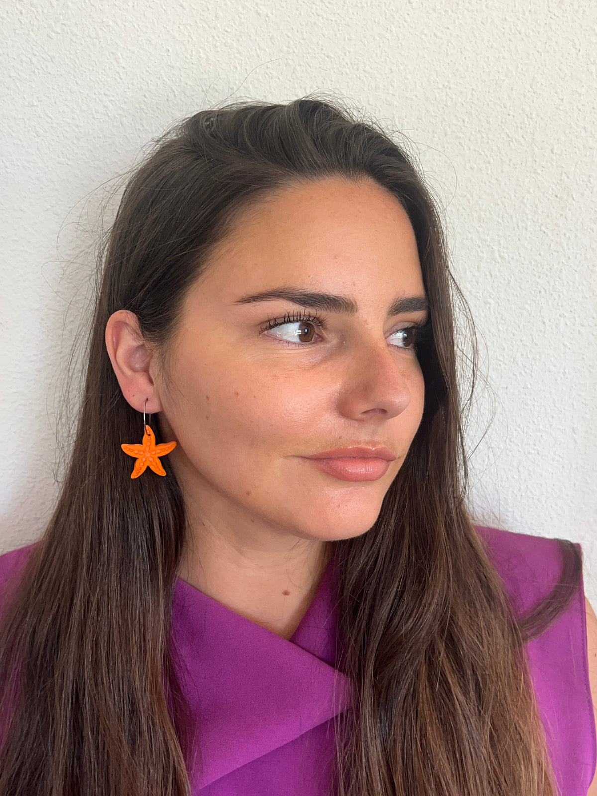 Aritos Estrella Mar Naranja