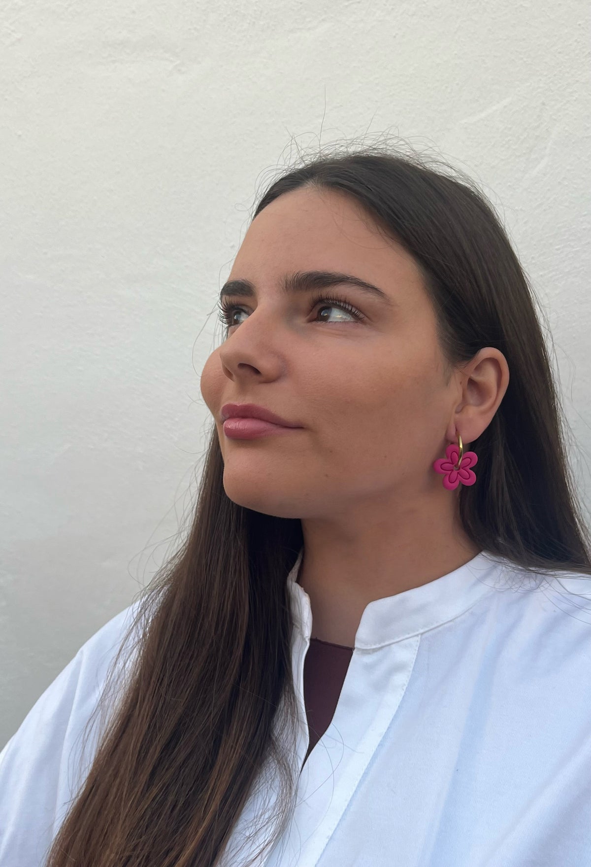 Aritos Maxi Otoño Rosa Fucsia