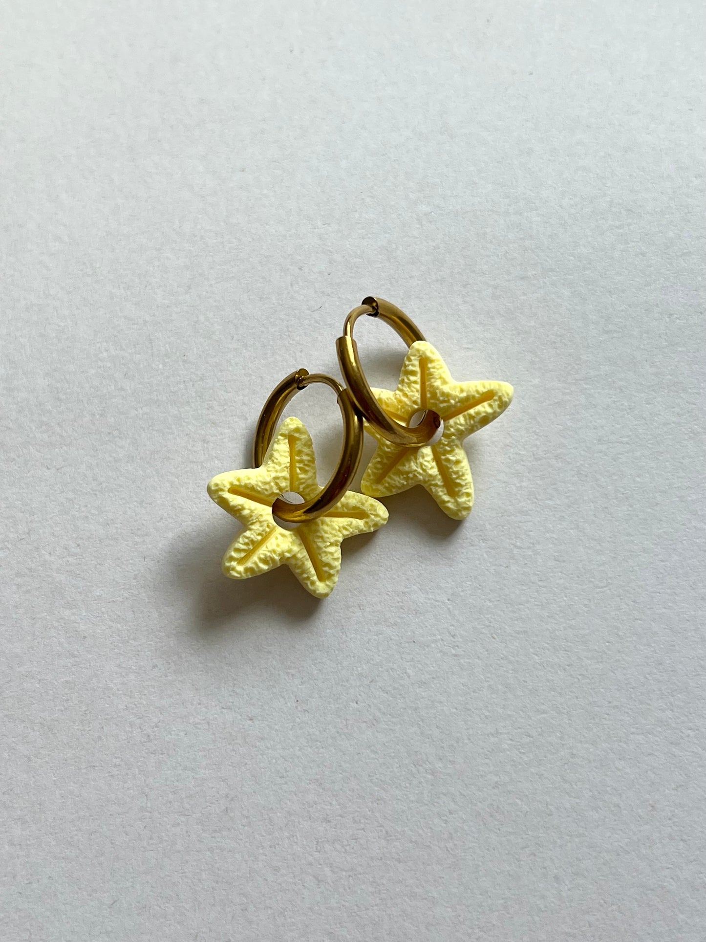 Aritos Estrellas Amarillos Pastel