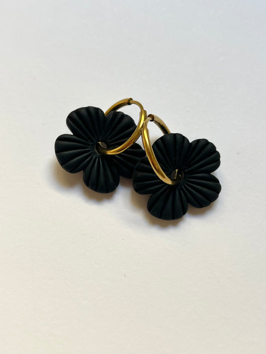 Aritos Hibisco Negro