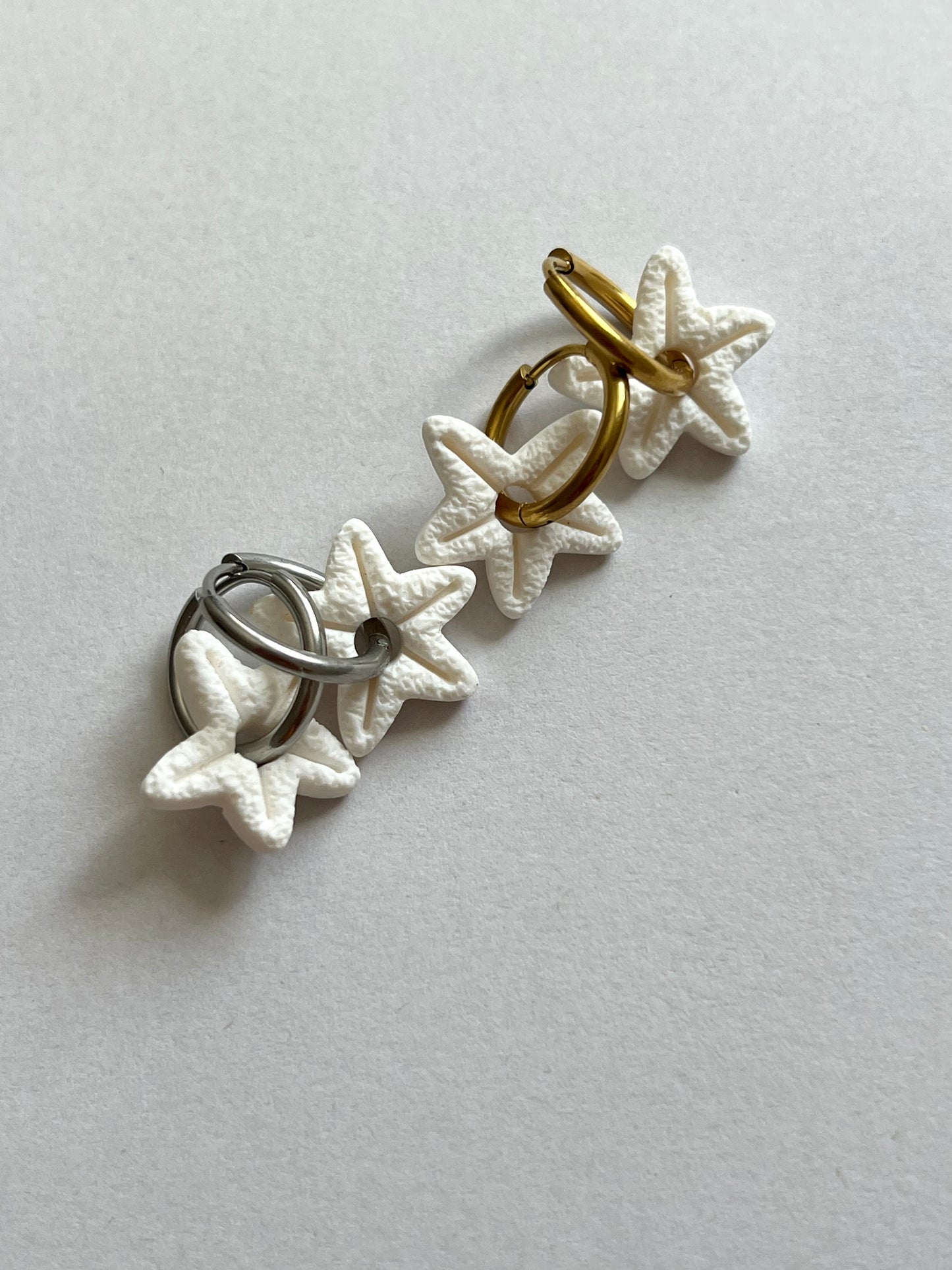 Aritos Estrellas Blancos