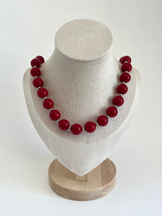 Collar Lirio Plateado