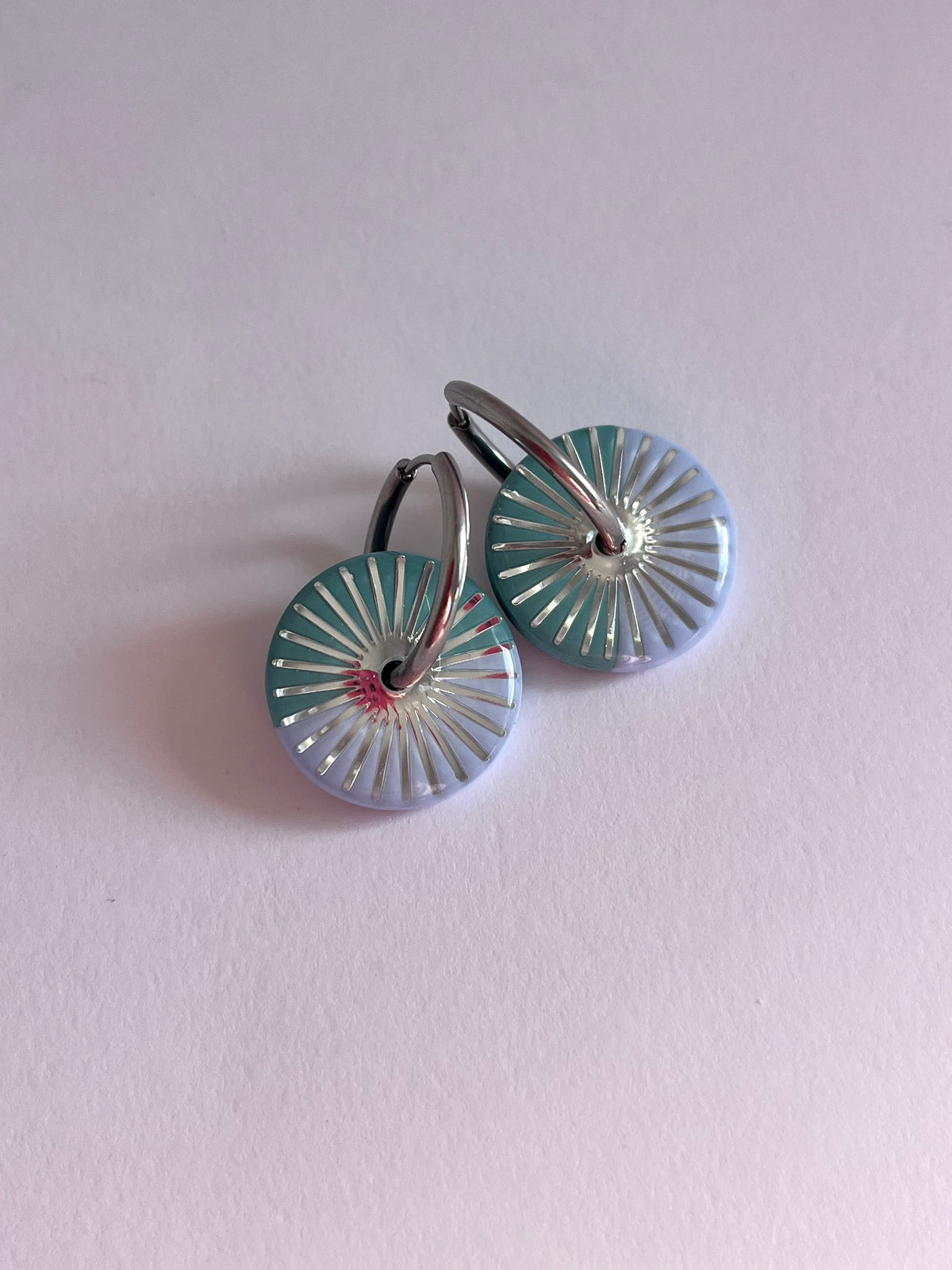 Aritos Solados Plateados