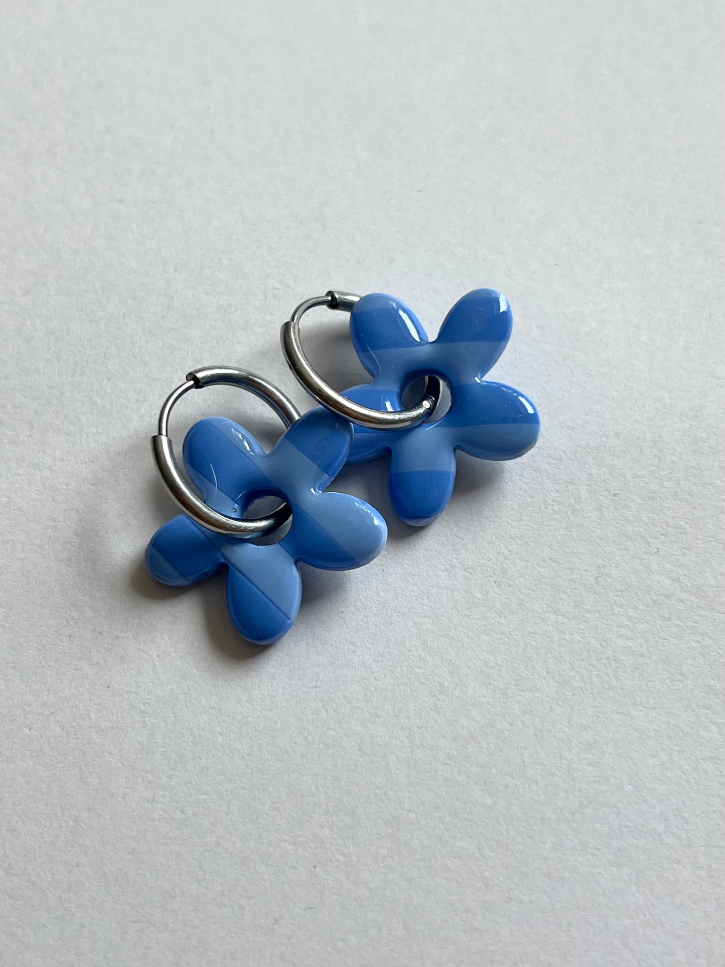 Aritos Rayas Azul