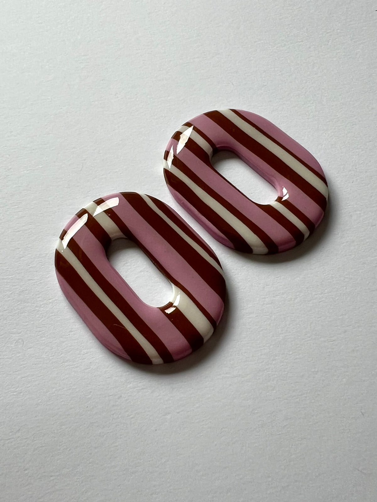 Stud Stripes Marrón y Rosa