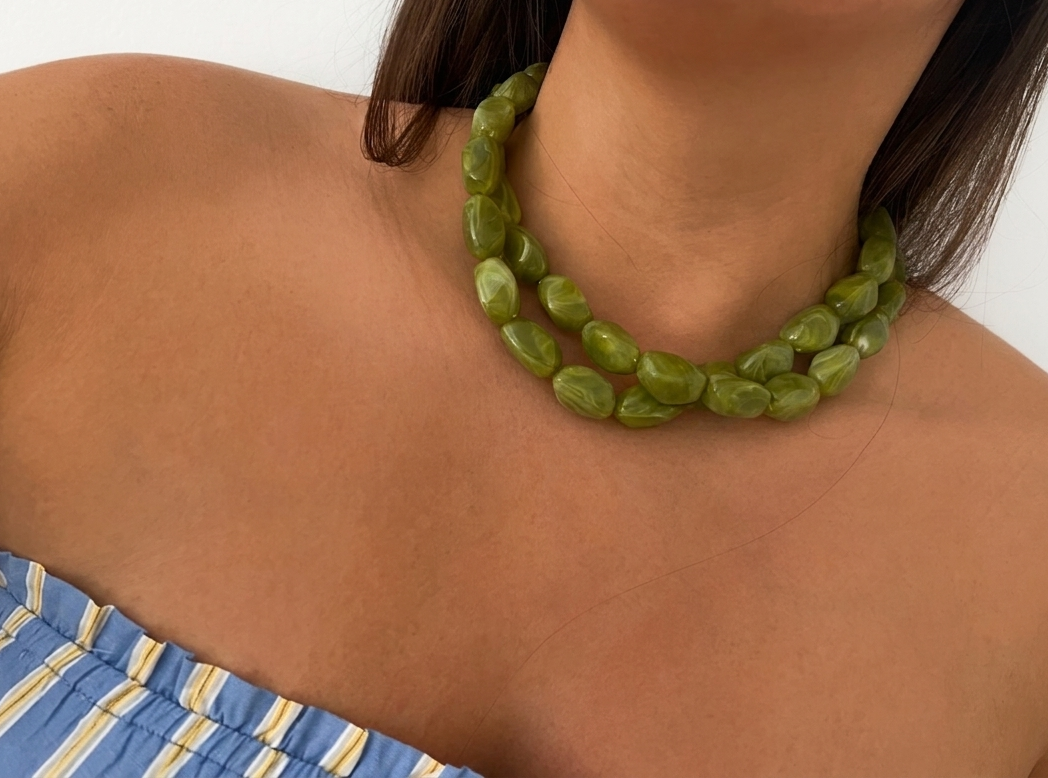Collar Olivia Verde