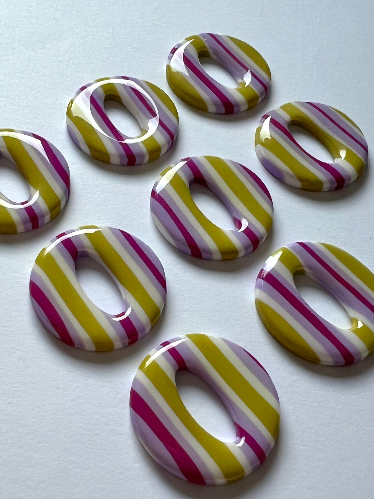 Stud Stripes Rosa y Verde