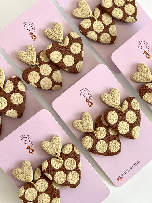Hearties Lunares Marrón y Beige