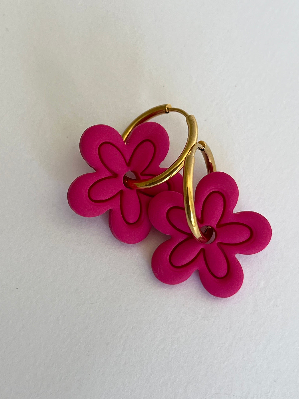 Aritos Maxi Otoño Rosa Fucsia