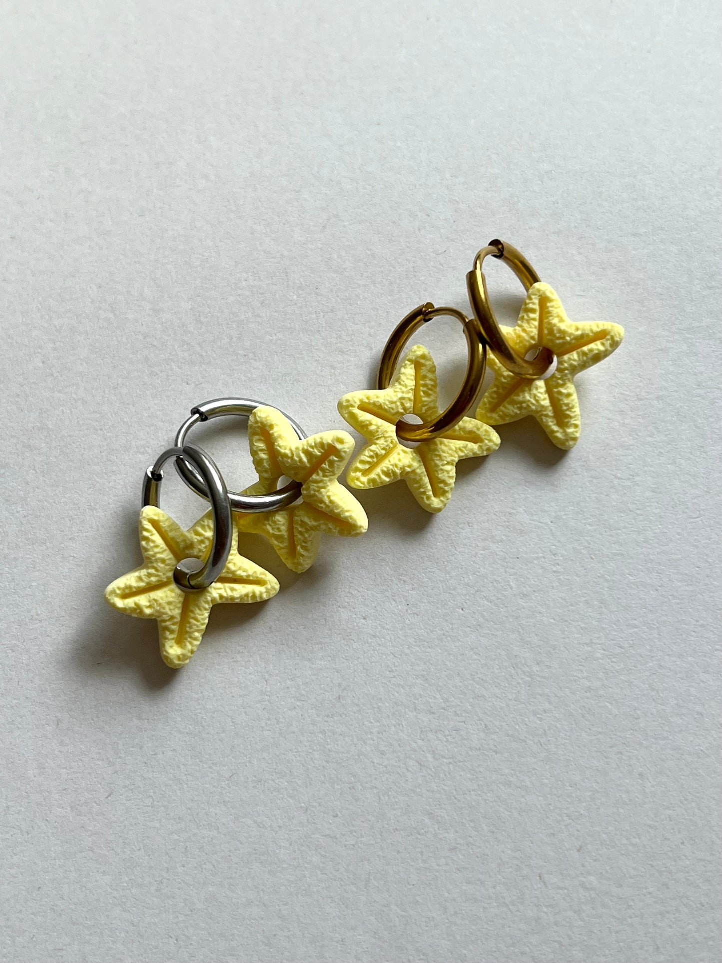 Aritos Estrellas Amarillos Pastel
