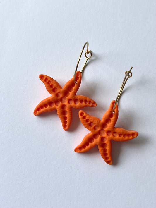 Aritos Estrella Mar Naranja