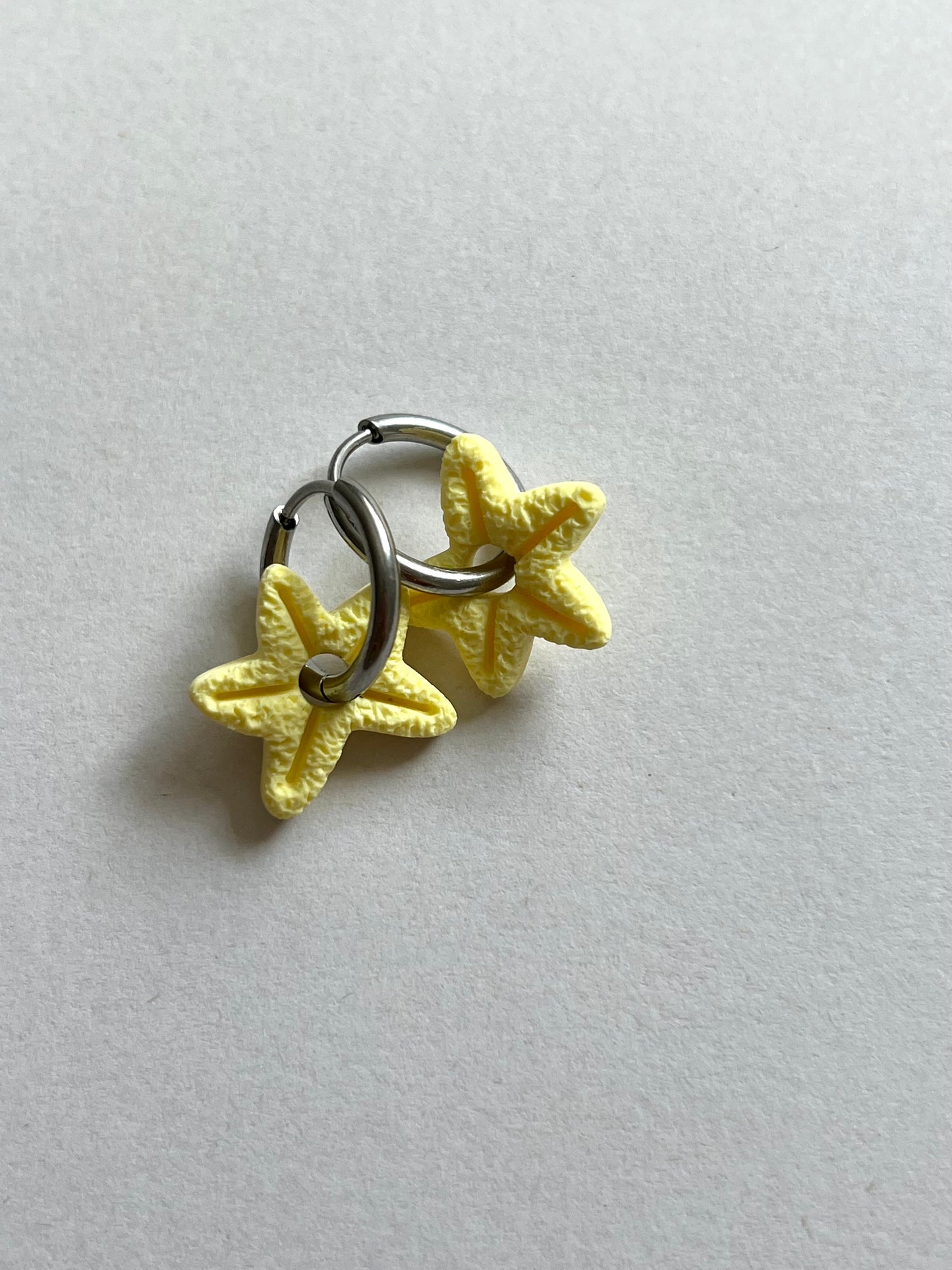 Aritos Estrellas Amarillos Pastel
