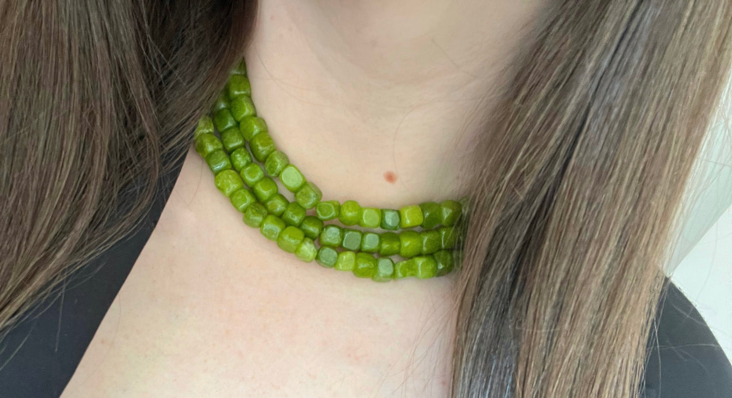 Collar Triple Verde