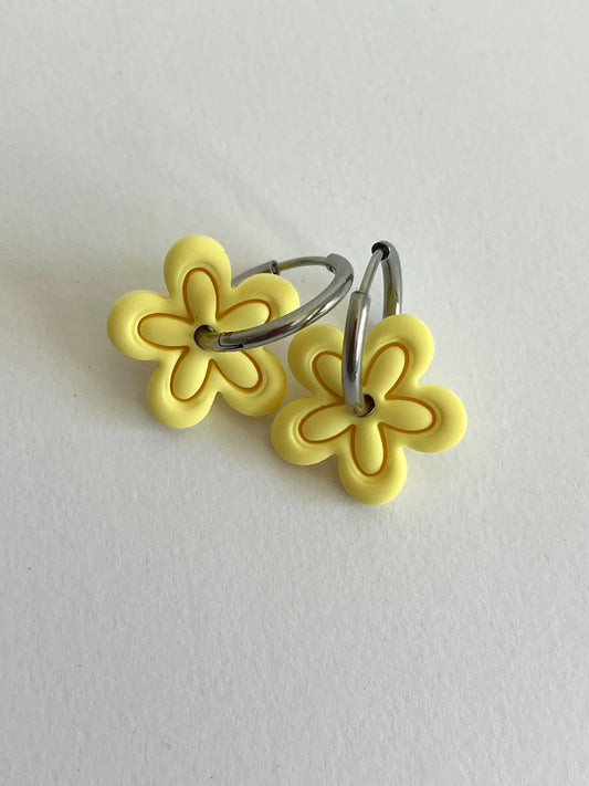 Aritos Otoño Amarillo Pastel