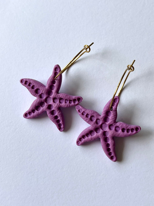 Aritos Estrella Mar Lila