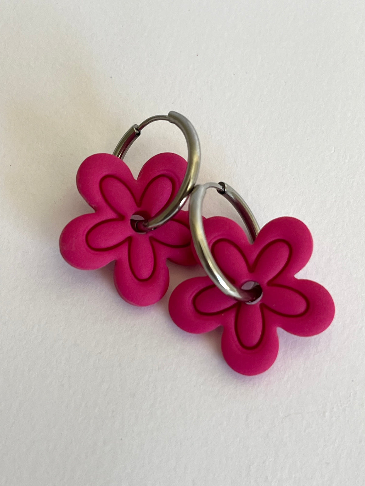 Aritos Maxi Otoño Rosa Fucsia