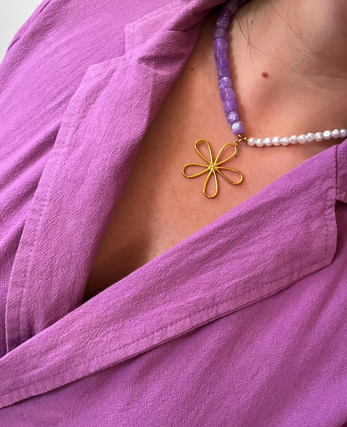 Collar Libia Lila