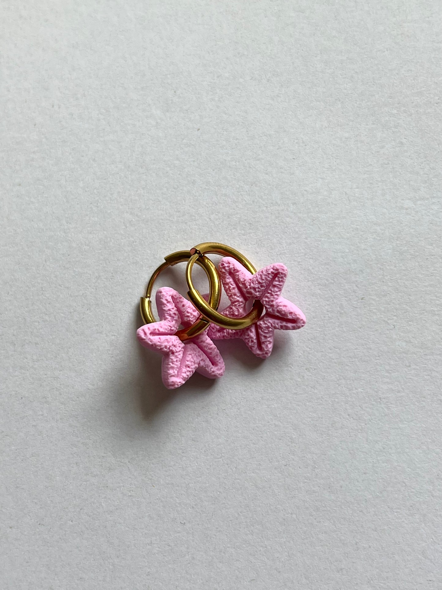 Aritos Estrellas Rosa Pastel