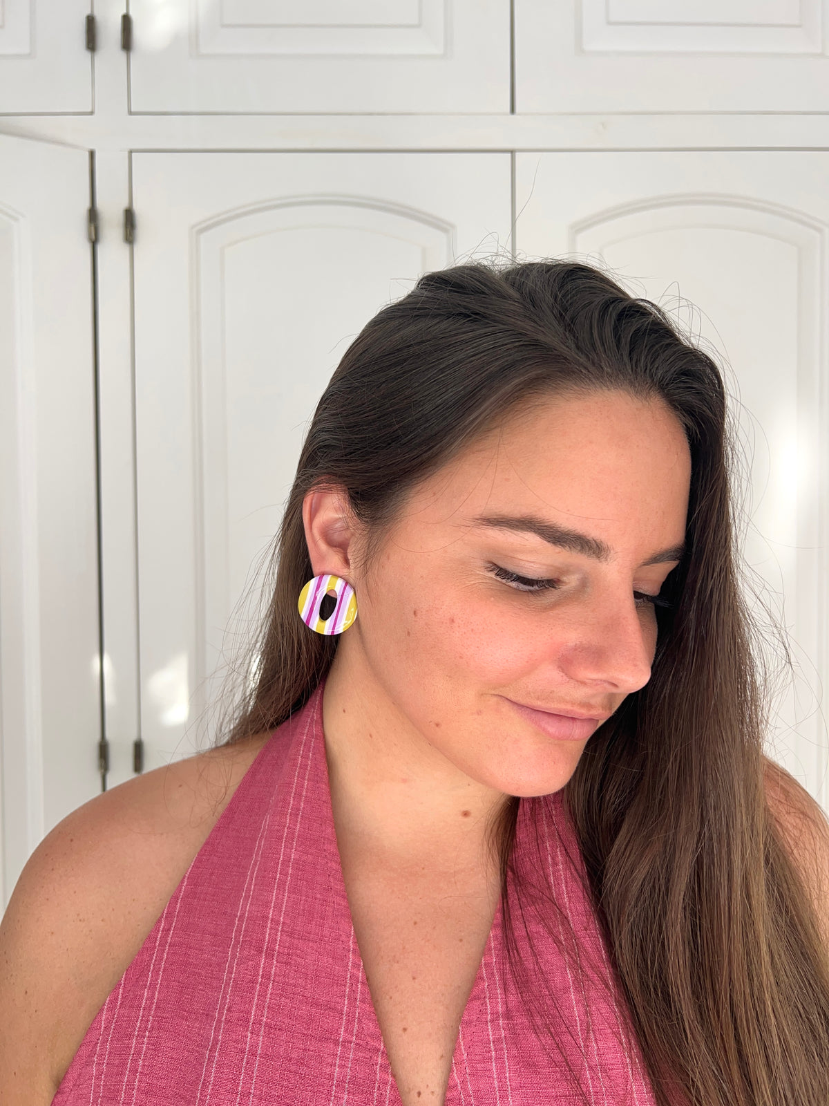Stud Stripes Rosa y Verde
