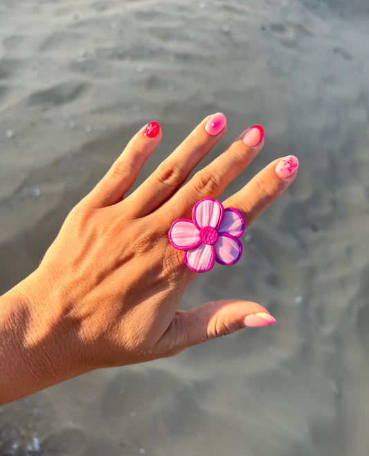 Anillo Lisa Rosa