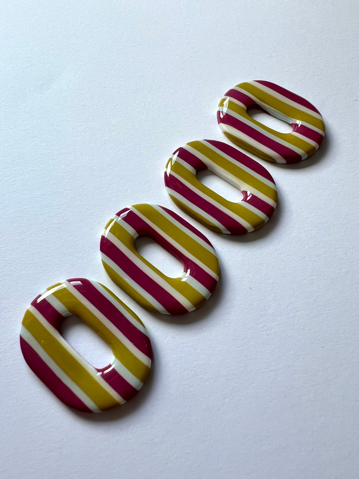 Stud Stripes Burdeos y Verde