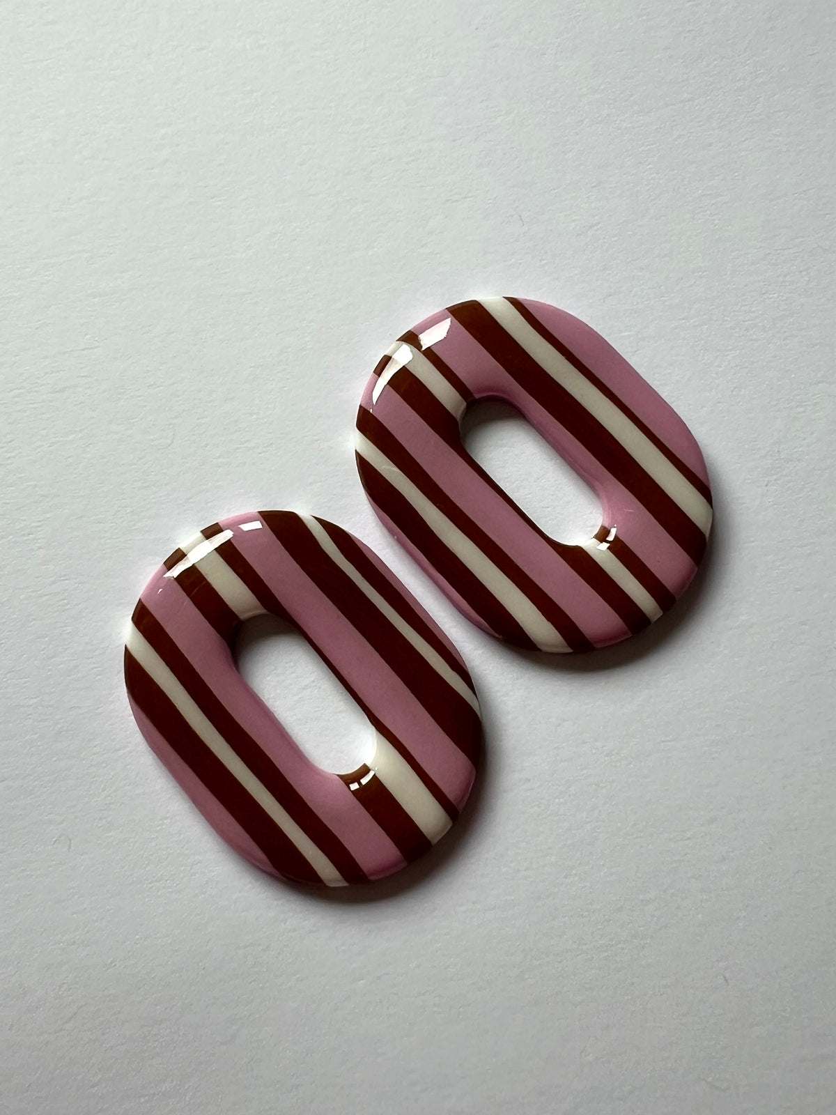 Stud Stripes Marrón y Rosa