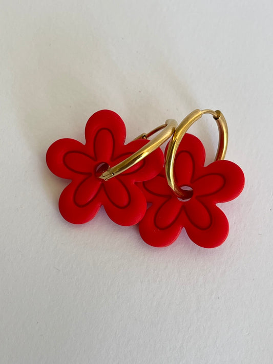 Aritos Maxi Otoño Rojo