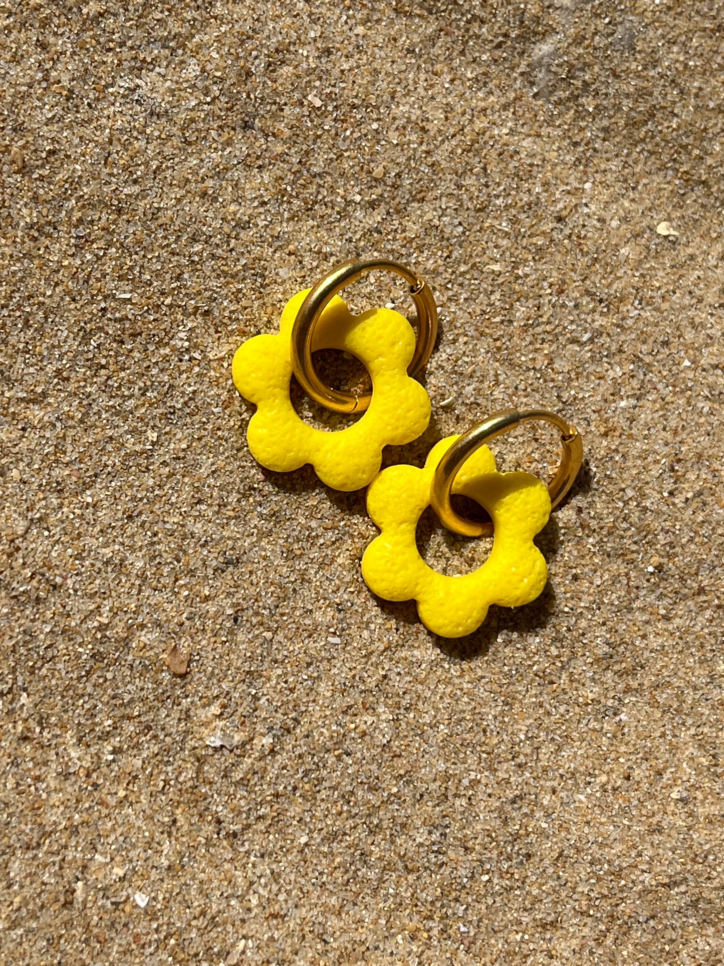 Aritos Primavera Amarillo Limón