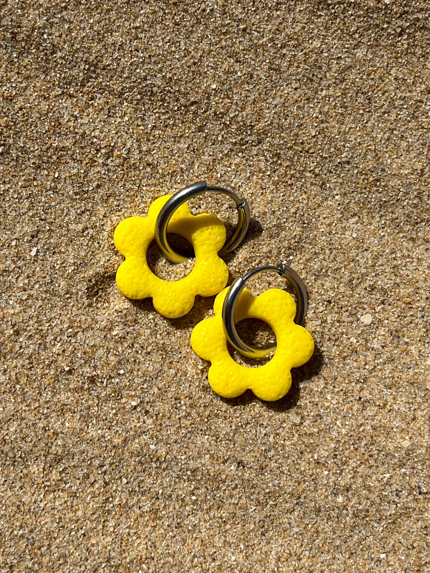 Aritos Primavera Amarillo Limón