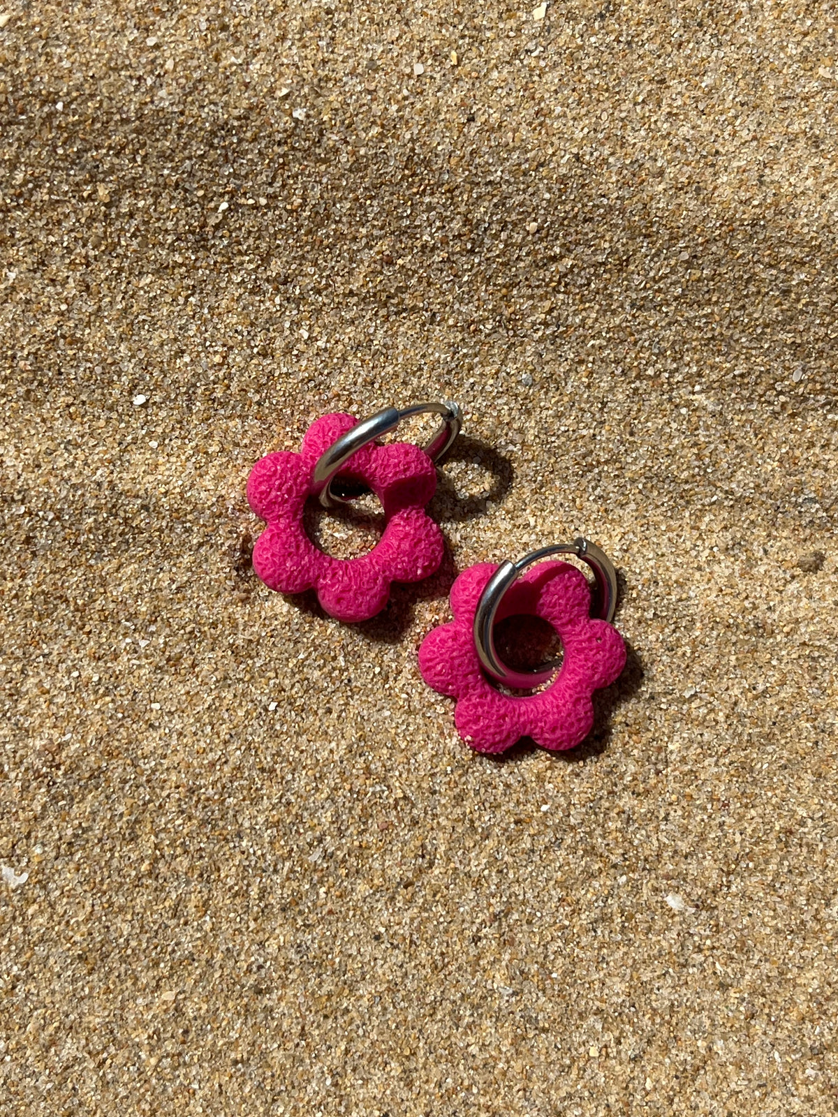 Aritos Primavera Rosa Fucsia
