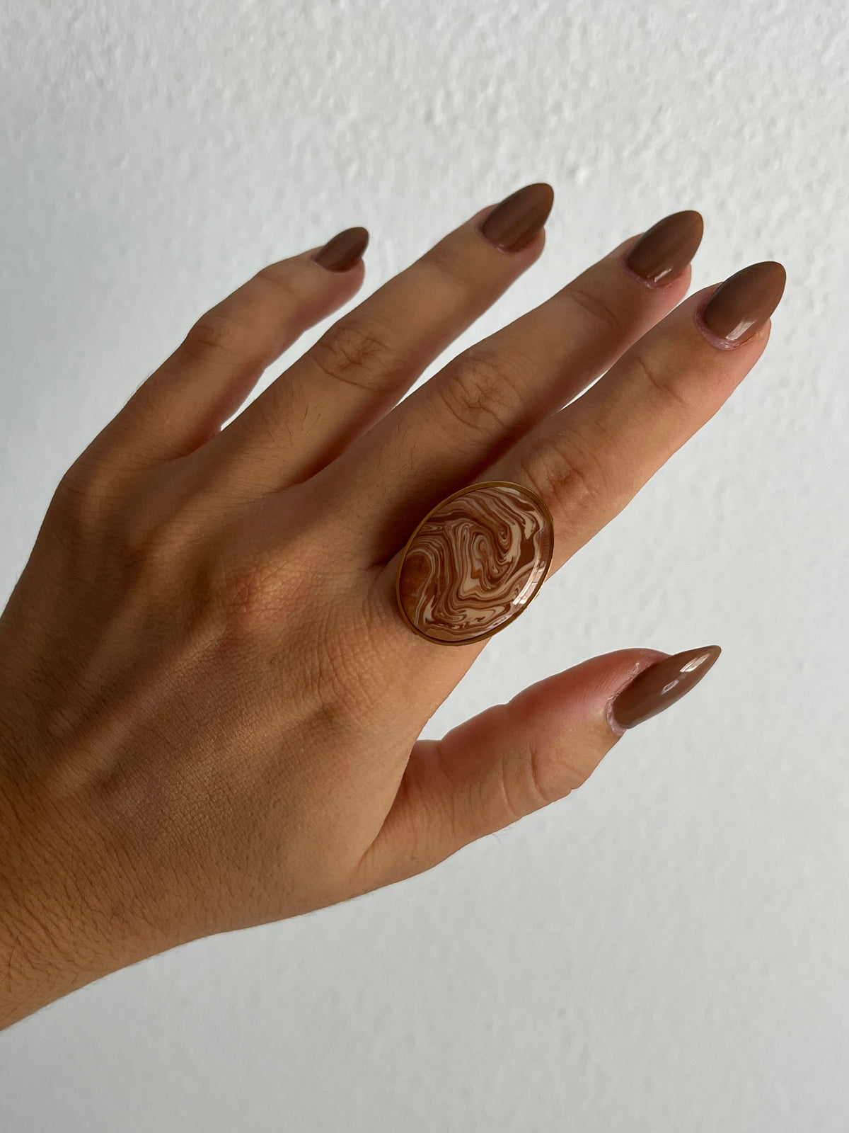 Anillo Maxi Syra Dorado Otoño