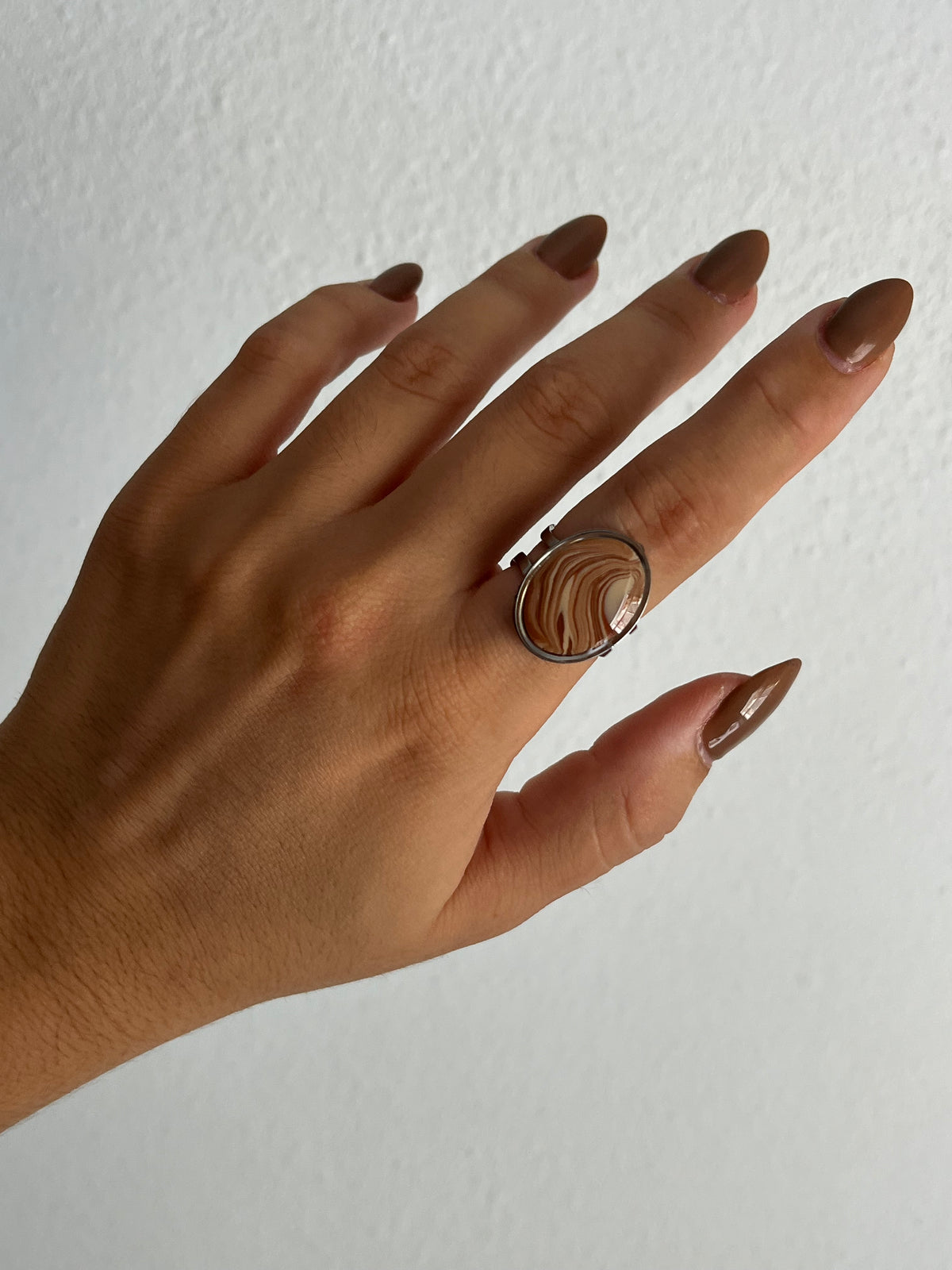 Anillo Syra Plateado Otoño