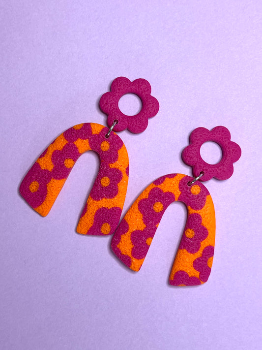 Vinis Primavera Naranja y Rosa Fucsia