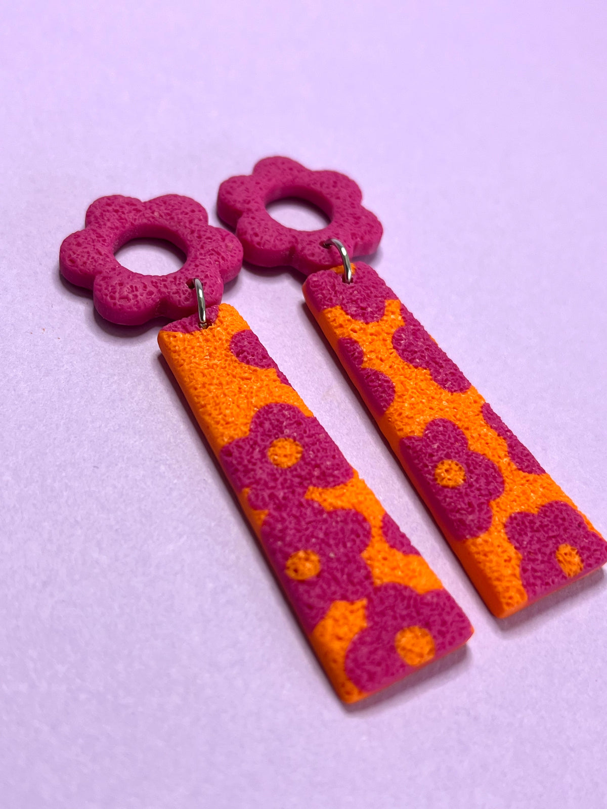 Sally Primavera Naranja y Rosa Fucsia