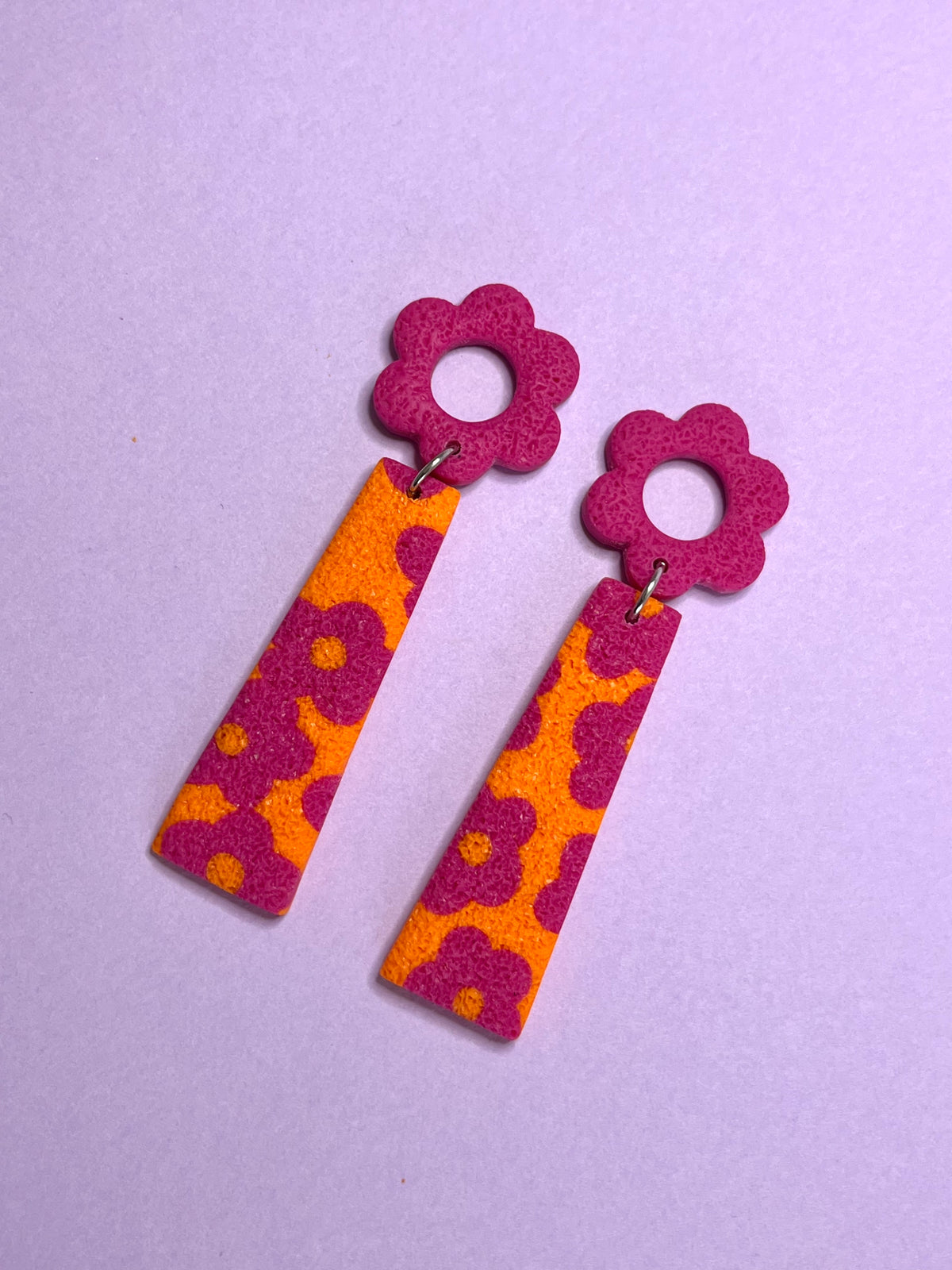 Sally Primavera Naranja y Rosa Fucsia