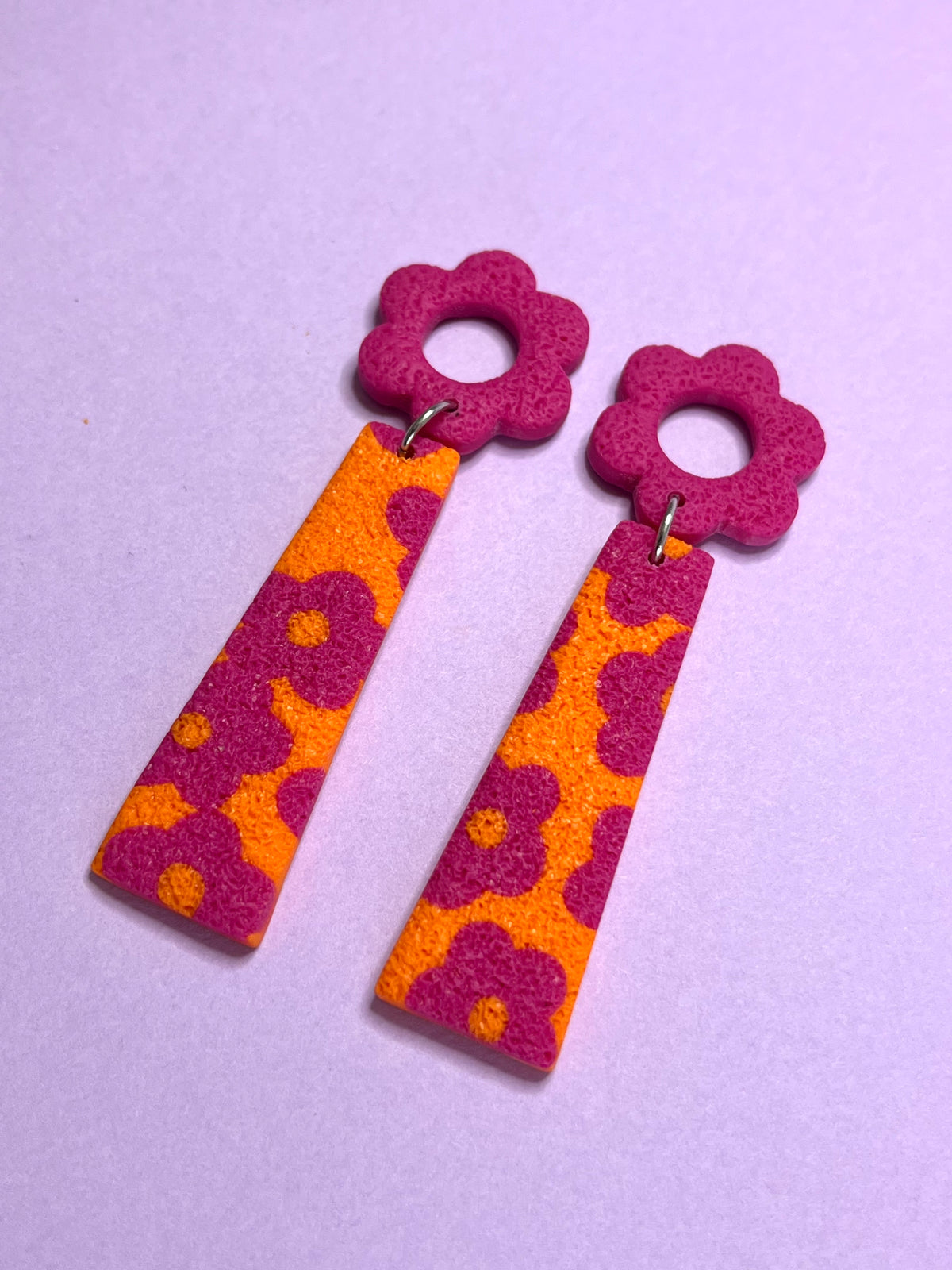 Sally Primavera Naranja y Rosa Fucsia